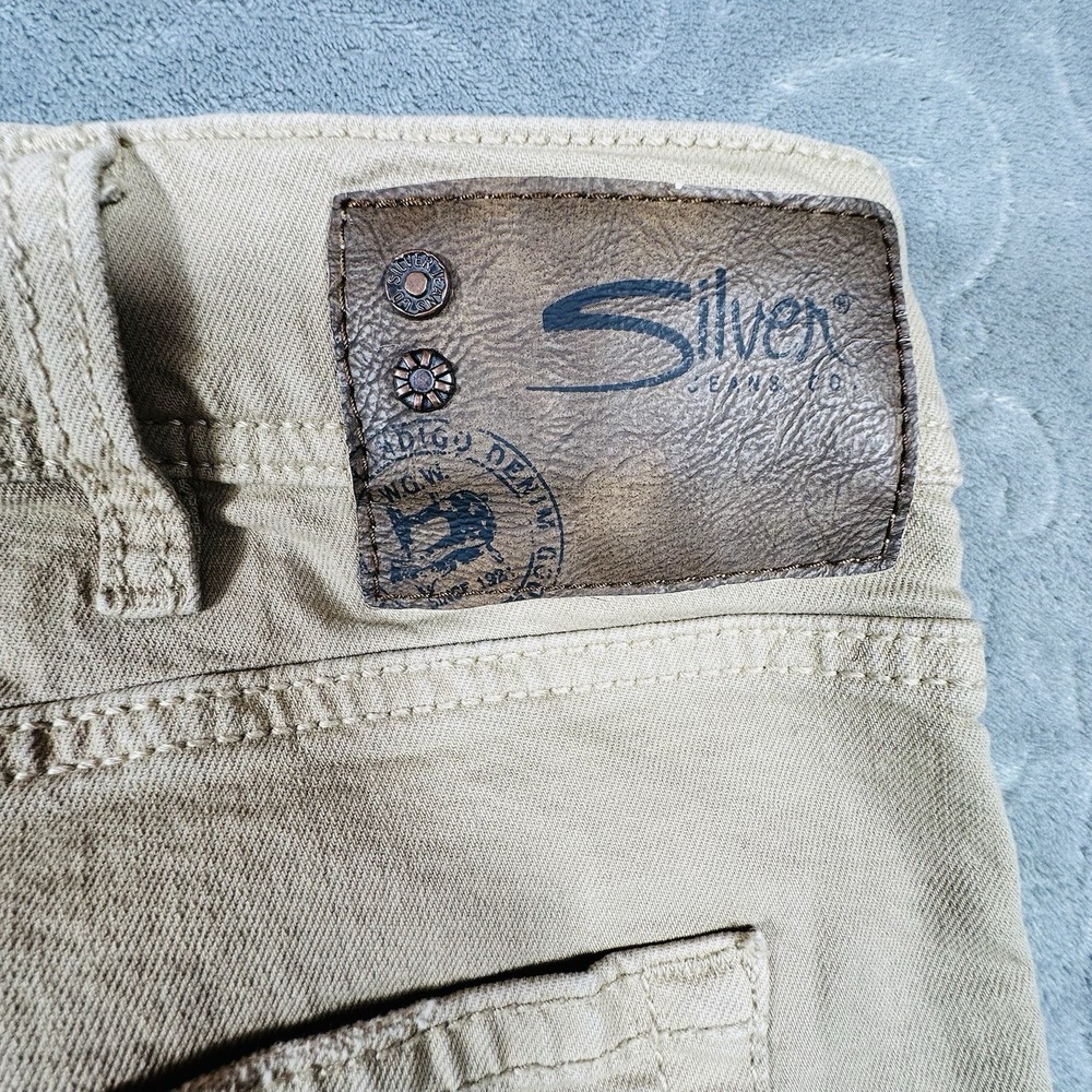 Silver Jeans Co. Zac Jeans Mens 38x32 Brown Relaxed Straight Boot Western Cowboy